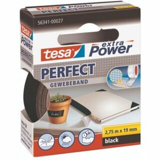 Gewebeband Tesa extra Power 56341, 19mm x 2,75m, schwarz