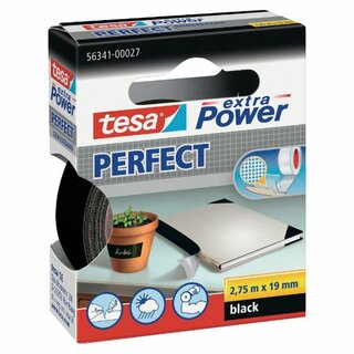 Gewebeband Tesa extra Power 56341, 19mm x 2,75m, schwarz