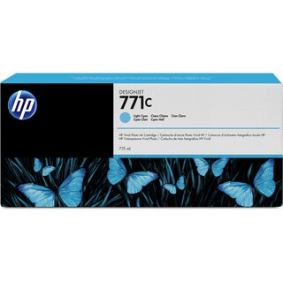 Tintenpatrone HP B6Y12A - 771, Inhalt: 775ml, cyan hell