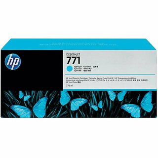 Tintenpatrone HP B6Y12A - 771, Inhalt: 775ml, cyan hell