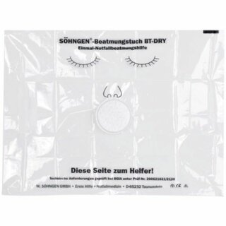 Beatmungstuch Shngen 103001, FFP3, transparent