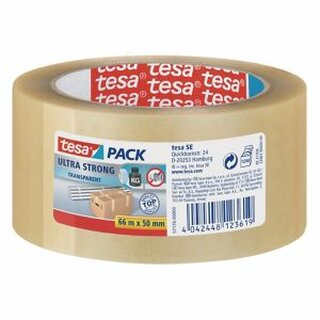 Packband Tesa tesapack 57176, 50mm x 66m, transparent