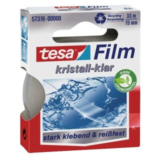 Klebefilm Tesa tesafilm 57316 kristallklar 15mm x 33m