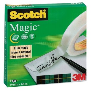 Klebefilm Scotch Magic M8101966, 19 mm x 66 m, matt, 1 Rolle Klebefilm