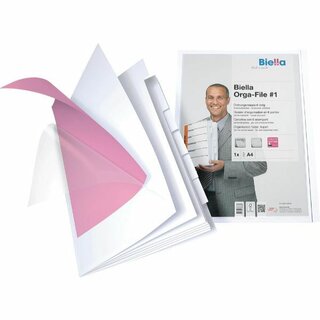 Sichtbuch Biella Pearl 0324406, A4, 6teilig, weiß