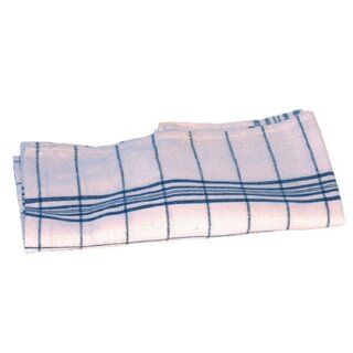 Geschirrtuch, Maße: 70 x 50cm, aus Baumwolle, blau/weiß,...