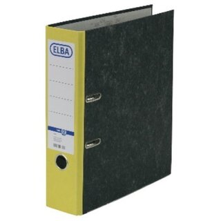 Ordner Elba Smart 10428, A4, Rückenbreite: 80mm, gelb