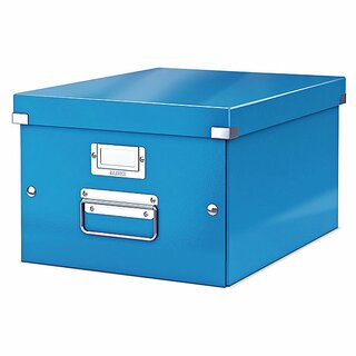 Archivbox Leitz 6044 WOW, Click n Store, Gre: M, Mae: 281x200x370mm, blau