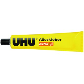 Alleskleber UHU 46050, 125g-Tube extra tropffrei, 5 Stück