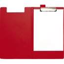 Klemmblockmappe, Klemme kurze Seite, A4, 23 x 33,5 cm, rot