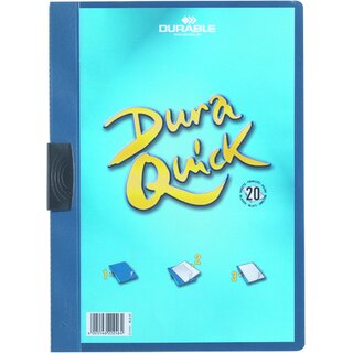 Durable Klemmappe DURAQUICK blau A4 f.20 Bl.