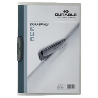 Klemmmappe Durable Duraswing 2290, A4, Fassungsvermgen: 30 Blatt, transparent