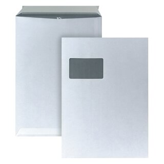 Versandtaschen C4 229x324mm mit Fenster HK weiß 250St