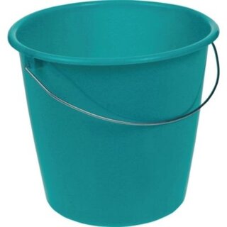 Putzeimer mit Drahtbügel, Fassungsvermögen: 10 Liter, blau