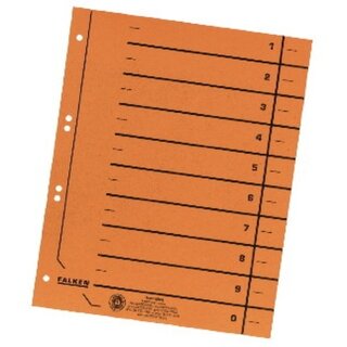 Trennblätter A4, durchgefärbt, orange, 100 Stück