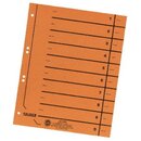 Trennbltter A4, durchgefrbt, orange, 100 Stck