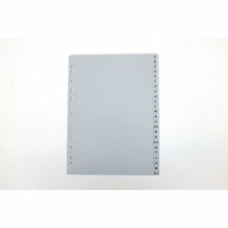 Register Perma 105930, A-Z, A4, aus Kunststoff, 24 Blatt, grau