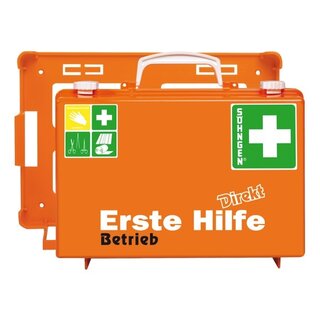 Erste-Hilfe-Koffer Shngen Betrieb, mit Fllung, nach DIN 13157, orange