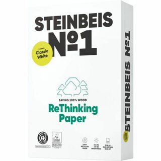 Kopierpapier Recycling Steinbeis No. 1, A4, 80g, 70er-Weie, 500 Blatt