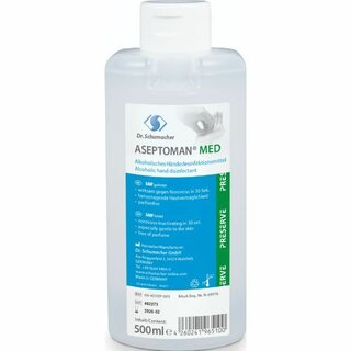Aseptoman Med flüssige Handdesinfektion, 500 ml