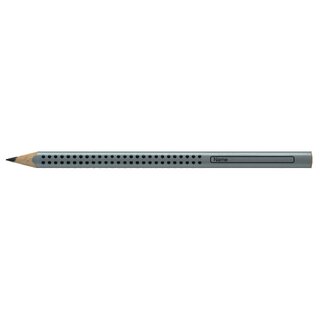 Bleistift Faber-Castell 111900, Jumbo, B, silbergrau...