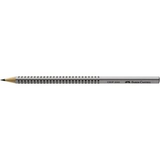 Bleistift Faber-Castell 117013 2001, B, silbergrau...