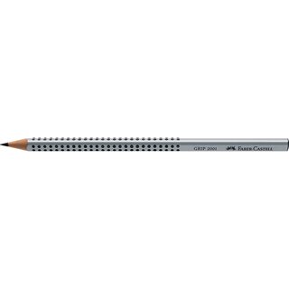 Bleistift Faber-Castell 117013 2001, B, silbergrau...