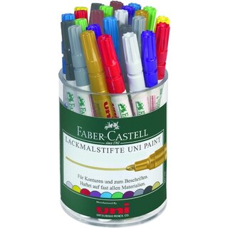 Lackmarker Uni Paint PX20, Strichstrke: 2-3mm, rot, 12 Stck