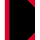 Geschftsbuch China, kariert, A7, Einband: schwarz/rot,...
