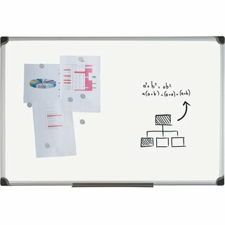 Wei�wandtafel Bi-Office CR0801178 Classic, emaillierte Oberfl, Ma�e: 90 x 120cm