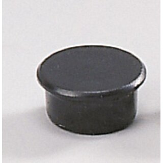 Magnet, rund, Ø: 13 mm, Haftkraft: 100 g, schwarz