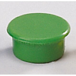 Magnet, rund, Ø: 13 mm, Haftkraft: 100 g, grün