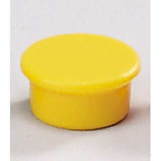 Magnet, rund, : 13 mm, Haftkraft: 100 g, gelb