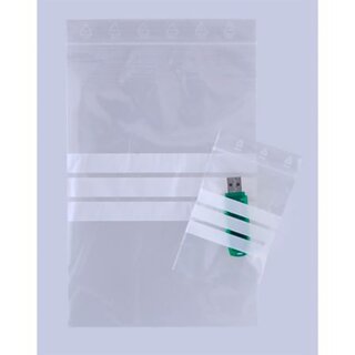 Druckverschlußbeutel GP100150, 100 x 150mm, transparent,...