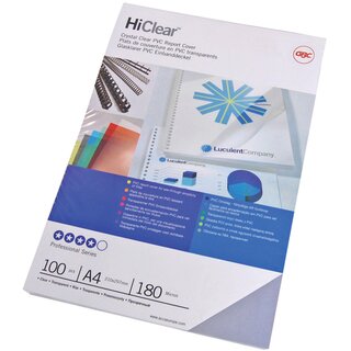 Umschlagmaterial HiClear&trade;, PVC, 0,15 mm, A4, farblos, glasklar
