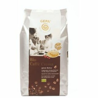 Bio-Kaffee GEPA Caff Crema, ganze Bohne, 1000 g