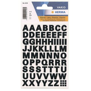 Buchstaben-Etiketten Herma 4158, A-Z, Schrifthöhe: 10mm,...