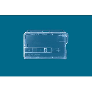 Ausweishalter Identa 013029TS, mit Schieber, 95 x 65mm, transparent, 50 Stck