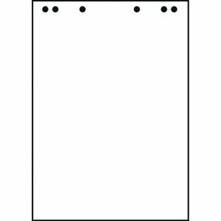 Flipchartblock Landre, blanko, Mae: 65 x 98 cm (L x B), 20 Blatt, 5 Stck