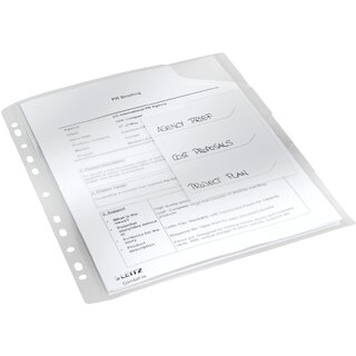 Combi Orga Hülle Glas Leitz 4733, A4, 6 x 3 Stück