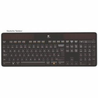 Tastatur Logitech K750 2227507, Solarbetrieb mglich, kabellos, schwarz