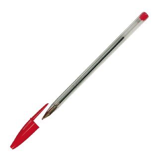 Kugelschreiber BIC Cristal Original, Kappe, Strichstrke 0,4mm, rot