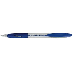 Kugelschreiber BIC Atlantis, Druckmechanik, Strichstrke 0,4mm, blau