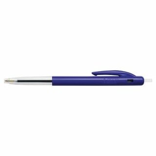 Kugelschreiber BIC M10 Einweg Druckmechanik, Strichstärke 0,4mm, blau