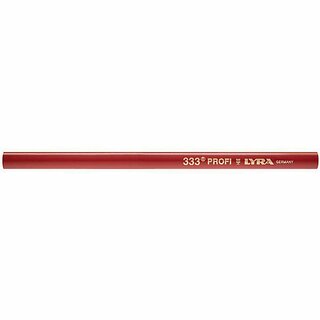 Zimmermannsstift Lyra 33/24, ovale Form, poliert, Lnge: 24 cm, rot