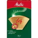 Kaffeefilter Melitta, Gre 1x4, naturbraun, 80 Stck