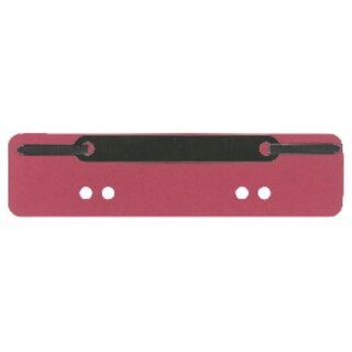 Heftstreifen, kurz, RC-Metall, Metalldeckleiste, rot, 25...