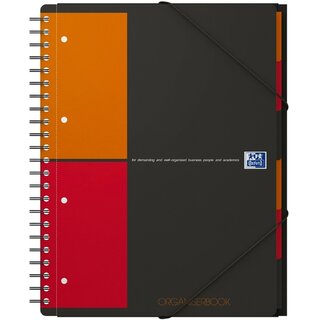 Collegeblock INTERNATIONAL ORGANISERBOOK, kariert 5 mm, A4+, 80 Blatt