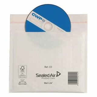 Luftpolstertaschen Mail Lite CD-ROM Innenmae: 160x180mm wei 100St