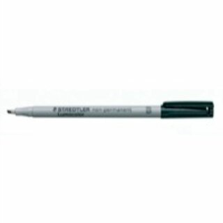 OHP-Stift Staedtler Lumocolor 312B, wasserlslich, Strichst.:1-2,5mm, schwarz